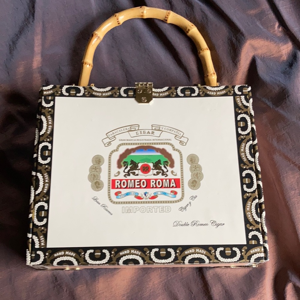 Cigar box hand bag